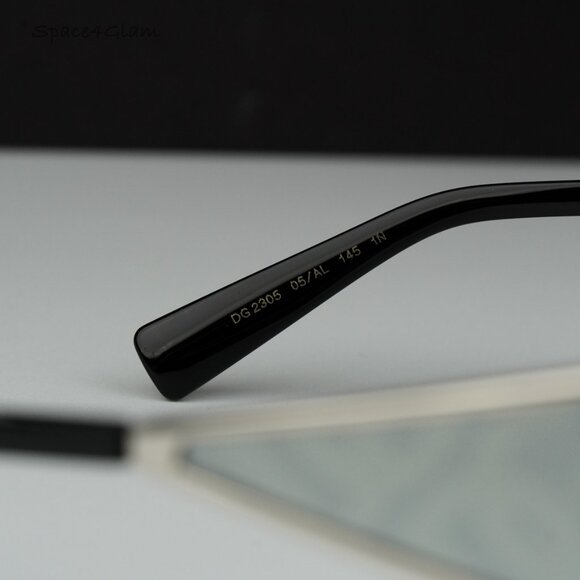 NEW D&G DG2305 05/AL Silver Grey Silver Mirrored DG Rectangle Unisex Sunglasses - Picture 4 of 7